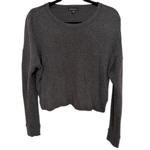 Beyond Yoga Waffle-Knit Cropped Pullover